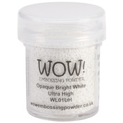 Opaque Bright White - WOW! Embossing Powder Ultra High 15ml