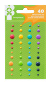Family Fun Adhesive Enamel Dots - Imaginisce