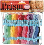 Assorted Colors - Prism Craft Thread Jumbo Pack 9.14 Meters 105/Pkg