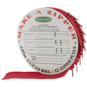 Make - A - Zipper Kit 5-1/2yd - Red