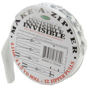 Make - A - Zipper Kit Invisible 4-1/2yd - White