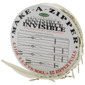 Make - A - Zipper Kit Invisible 4-1/2yd - Cream