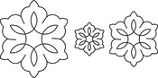 3", 5" & 7" C. L. Flowers 8"X18" - Quilt Stencils