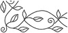 5" Leafy Branch Braid 8"X18" - Quilt Stencils By Pepper Cory