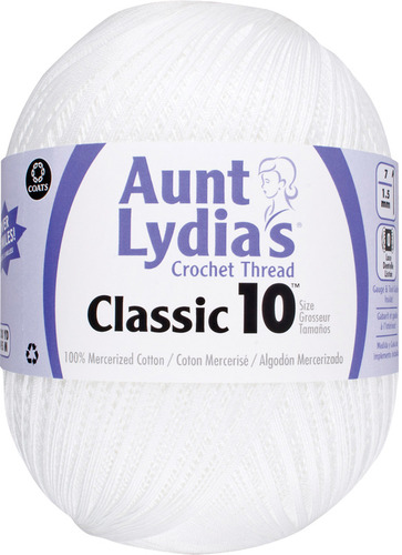 Aunt Lydia's Classic Crochet (Size 10)