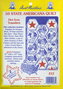 50 State Americana Quilt - Aunt Martha's Iron-On Transfer Collections