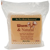 Queen Size 90"X108" - Warm & Natural Cotton Batting