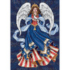 Patriotic Angel - Gold Petites Counted Cross Stitch Kit