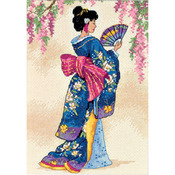 Elegant Geisha - Gold Petites Counted Cross Stitch Kit