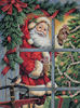 Candy Cane Santa - Gold Collection Counted Cross Stitch Kit