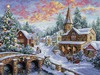Holiday Village - Gold Collection Counted Cross Stitch Kit