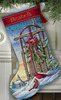 Christmas Sled Stocking - Gold Collection Counted Cross Stitch