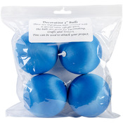 Turquoise - Satin Balls 3" 4/Pkg