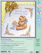 34"X43" - Baby Hugs Sweet Prayer Quilt Stamped Cross Stitch Kit
