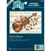 Music Is Harmony - Jiffy Mini Counted Cross Stitch Kit