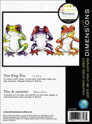 7"X5" 14 Count - Jiffy Treefrog Trio Mini Counted Cross Stitch Kit