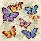 11"X11" 14 Count - Butterfly Profusion Counted Cross Stitch Kit