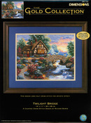 14"X11" 18 Count - Gold Collection Twilight Bridge Counted Cross Stitch Kit