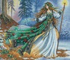 14"X12" 16 Count - Gold Collection Woodland Enchantress Counted Cross Stitch Ki