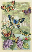 10"X16" 14 Count - Gold Collection Butterfly Forest Counted Cross Stitch Kit
