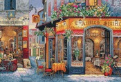 16"X11" 16 Count - Gold Collection European Bistro Counted Cross Stitch Kit