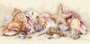8"X4" 18 Count - Gold Petites Seashell Treasures Counted Cross Stitch Kit