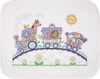 43"X34" - Baby Hugs Baby Express Quilt Stamped Cross Stitch Kit