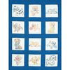 Puppies - Stamped White Nursery Quilt Blocks 9"X9" 12/Pkg