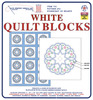 Starburst Of Hearts - Stamped White Quilt Blocks 18"X18" 6/Pkg