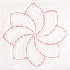 XX Pinwheel - Stamped White Quilt Blocks 18"X18" 6/Pkg
