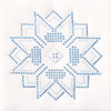 XX Stars - Stamped White Quilt Blocks 9"X9" 12/Pkg