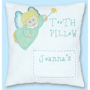 Tooth Fairy - Stamped Tooth Fairy Pillow Cover 8"X8"