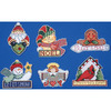 3.5"X4" 14 Count Set Of 6 - Signs Of Christmas Ornaments Counted Cross Stitch Ki