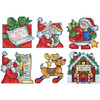 3"X4" 14 Count Set Of 6 - Santa's Workshop Ornaments Counted Cross Stitch Kit