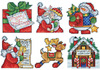 3"X4" 14 Count Set Of 6 - Santa's Workshop Ornaments Counted Cross Stitch Kit