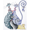 10"X14" 14 Count - Cat Pack Counted Cross Stitch Kit