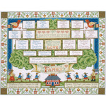 16"X20" 14 Count - Family Tree Counted Cross Stitch Kit