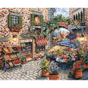 11"X13" 14 Count - Sidewalk Cafe Counted Cross Stitch Kit
