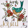 10"X10" 14 Count - Heartfelt Be Joyful Counted Cross Stitch Kit