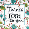 10"X10" 14 Count - Heartfelt Give Thanks Counted Cross Stitch Kit