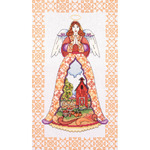 9"X15" 14 Count - Autumn Angel-Jim Shore Counted Cross Stitch Kit