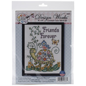 8"X10" 14 Count - Friends Forever (Turtle) Counted Cross Stitch Kit