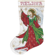 17" Long 14 Count - Angel Of Joy Stocking Counted Cross Stitch Kit