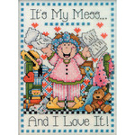 5"X7" 14 Count - My Mess Counted Cross Stitch Kit