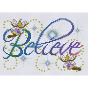 5"X7" 14 Count - Believe Counted Cross Stitch Kit