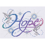 5"X7" 14 Count - Hope Counted Cross Stitch Kit