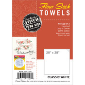 White - Flour Sack Towels 28"X28" 2/Pkg