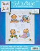11"X14" 14 Count - Baby Bears Birth Record Counted Cross Stitch Kit