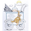 13"X15" 14 Count - Baby Buggy Boy Birth Record Counted Cross Stitch Kit