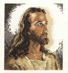 6-7/8"X7-3/4" 14 Count - Portrait Of Christ Counted Cross Stitch Kit